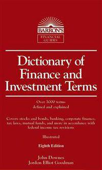 Dictionary of Finance and Investment Terms 8ed