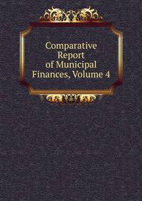 Comparative Report of Municipal Finances, Volume 4