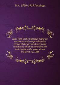 New York in the blizzard: being an authentic and comprenhensive recital of the circumstances and conditions which surrounded the metropolis in the great storm of March 12, 1888