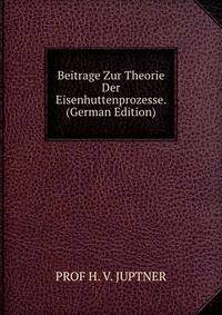 Beitrage Zur Theorie Der Eisenhuttenprozesse. (German Edition)