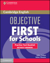 Objective First For Schools Practice. Test Booklet without Answers