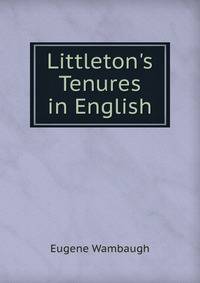 Littleton's Tenures in English