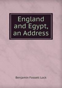 England and Egypt, an Address