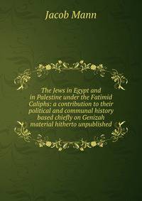 The Jews in Egypt and in Palestine under the Fatimid Caliphs: a contribution to their political and communal history based chiefly on Genizah material hitherto unpublished