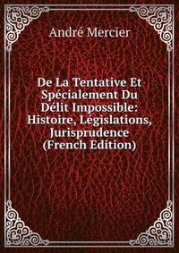 De La Tentative Et Specialement Du Delit Impossible: Histoire, Legislations, Jurisprudence (French Edition)