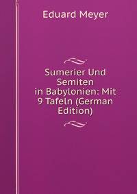 Sumerier Und Semiten in Babylonien: Mit 9 Tafeln (German Edition)
