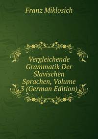 Vergleichende Grammatik Der Slavischen Sprachen, Volume 3 (German Edition)
