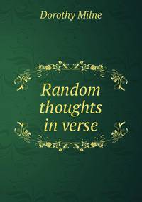 Random thoughts in verse