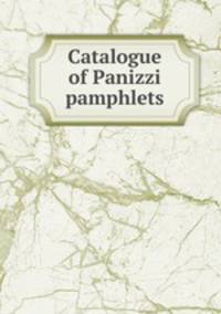 Catalogue of Panizzi pamphlets