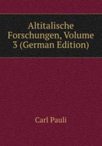 Altitalische Forschungen, Volume 3 (German Edition)