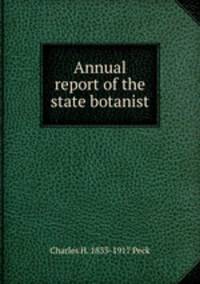 Annual report of the state botanist
