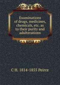 Examinations of drugs, medicines, chemicals, etc. as to their purity and adulterations