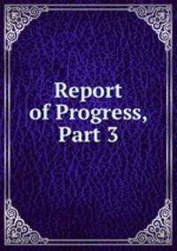 Report of Progress, Part 3