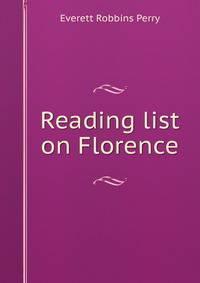 Reading list on Florence