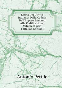 Storia Del Diritto Italiano: Dalla Caduta Dell'impero Romano Alla Codificazione, Volume 2, part 1 (Italian Edition)