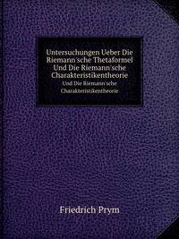 Untersuchungen Ueber Die Riemann