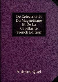 De L'?lectricit?: Du Magn?tisme Et De La Capillarit? (French Edition)