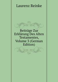 Beitrage Zur Erklarung Des Alten Testamentes, Volume 3 (German Edition)