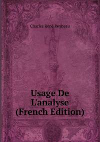 Usage De L'analyse (French Edition)
