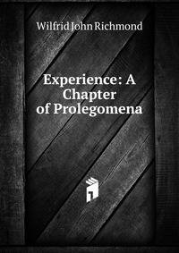 Experience: A Chapter of Prolegomena