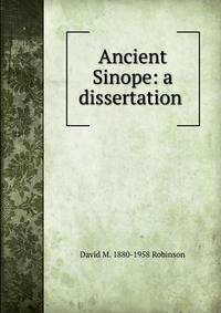 Ancient Sinope: a dissertation .