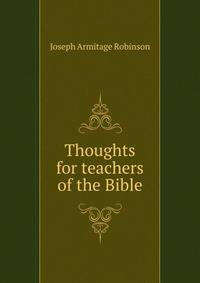 Thoughts for teachers of the Bible