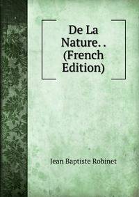 De La Nature. . (French Edition)