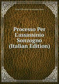 Processo Per L'assassinio Sonzogno (Italian Edition)
