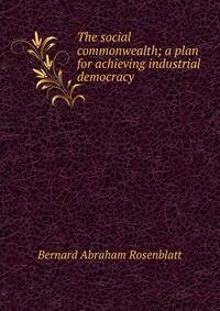 The social commonwealth; a plan for achieving industrial democracy