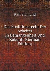 Das Koalitionsrecht Der Arbeiter In Bergangenheit Und Zukunft (German Edition)