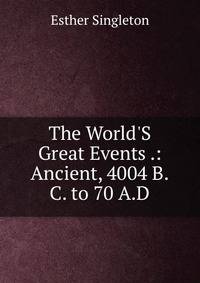 The World'S Great Events .: Ancient, 4004 B.C. to 70 A.D