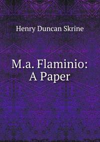 M.a. Flaminio: A Paper