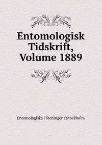 Entomologisk Tidskrift, Volume 1889