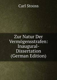 Zur Natur Der Vermogensstrafen: Inaugural-Dissertation (German Edition)