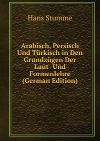 Arabisch, Persisch Und Turkisch in Den Grundzugen Der Laut- Und Formenlehre (German Edition)