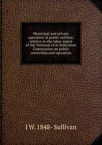 Municipal and private operation of public utilities; relative to the labor report of the National civic federation Commission on public ownership and operation