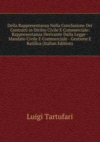 Della Rappresentanza Nella Conclusione Dei Contratti in Diritto Civile E Commerciale: Rappresentanza Derivante Dalla Legge - Mandato Civile E Commerciale - Gestione E Ratifica (Italian Edition)