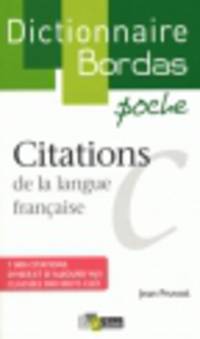 Bordas Dictionnaire Citations Poche