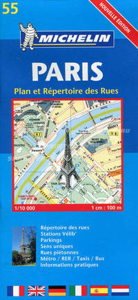 Paris. Plan et Repertoire des Rues (масштаб: 1 см = 100 м). Выпуск 55
