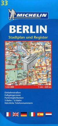 Berlin. Stadtplan und Register (масштаб: 1 см = 220 м). Выпуск 33