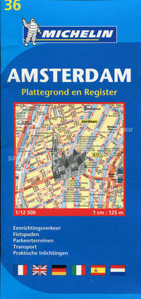 Amsterdam. Plattegrond en Register (масштаб: 1 см = 125 м). Выпуск 36
