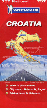 Croatia (масштаб: 1 см = 7,5 км). Выпуск 757