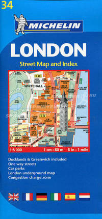 London. Street Map and Index (масштаб: 8 см = 80 м). Выпуск 34