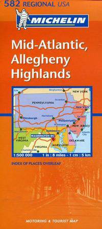 Mid-Atlantic, Allegheny Highlands (масштаб: 1 см = 5 км). Выпуск 582