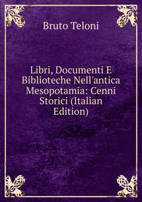 Libri, Documenti E Biblioteche Nell'antica Mesopotamia: Cenni Storici (Italian Edition)