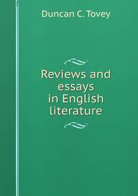 Reviews and essays in English literature