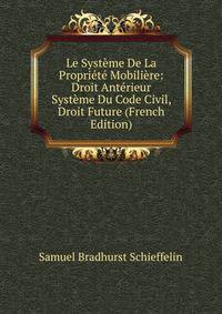 Le Systeme De La Propriete Mobiliere: Droit Anterieur Systeme Du Code Civil, Droit Future (French Edition)