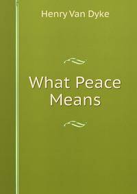 What Peace Means