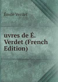 uvres de E. Verdet (French Edition)