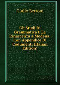 Gli Studi Di Grammatica E La Rinascenza a Modena: Con Appendice Di Codumenti (Italian Edition)